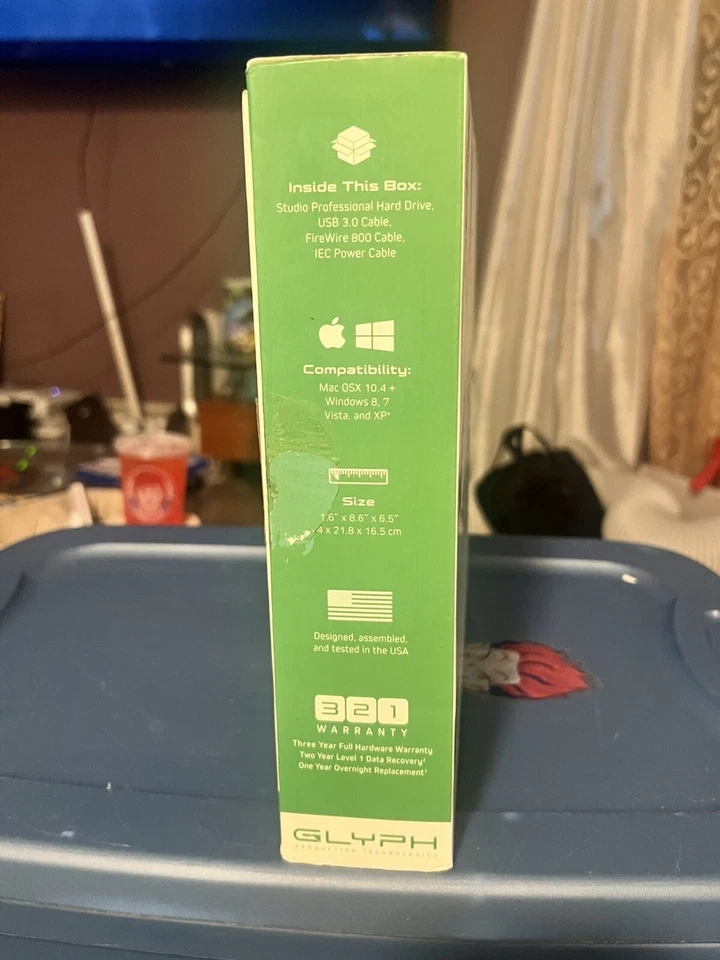 Glyph Technologies Firewire 800  2TB Professional External Hard Drive USB 3.0 - Image 3 of 4