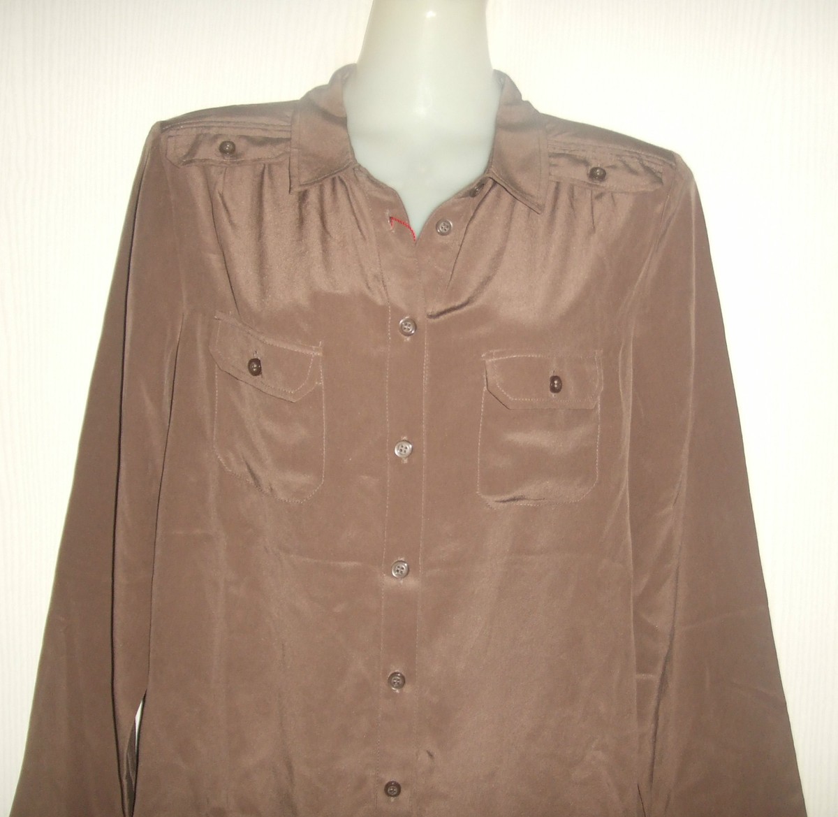 Robe CYRILLUS En Cupro Gris Clair - Taille FR 38 - Neuf Avec étiquettes