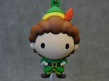 WB Christmas NEW * Buddy Elf Clip * Blind Bag ELF Monogram Key Chain
