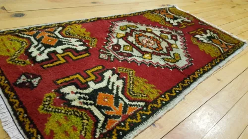 antique turkish tribal rug 1'6" × 3'1"  image 13