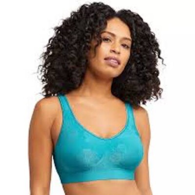 Bali DF3488 Cool Comfort Revolution Shaping Wirefree T-shirt Bra Size S Opaque