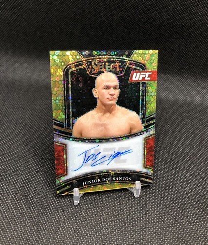 Junior Dos Santos [Disco Prizms] #SG-JDS 2021 Panini Select UFC Signatures card