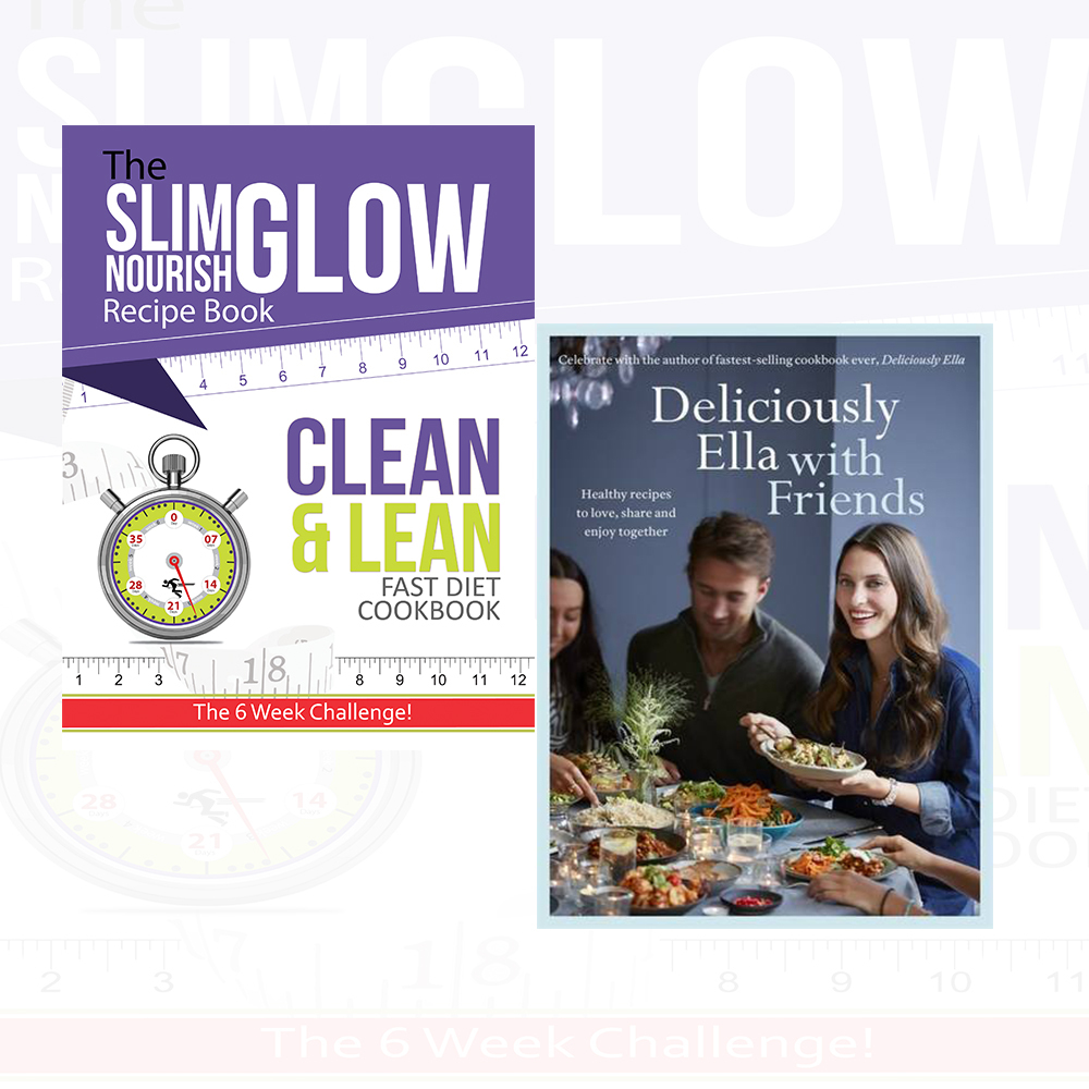 Deliciously Ella with Friends By Ella Mills 2 Books Collection Set Clean & Lean