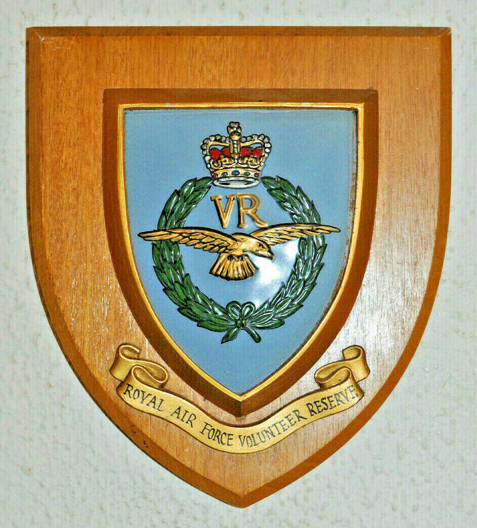 Royal Air Force Volunteer Reserve mess wall plaque shield RAF RAFVR