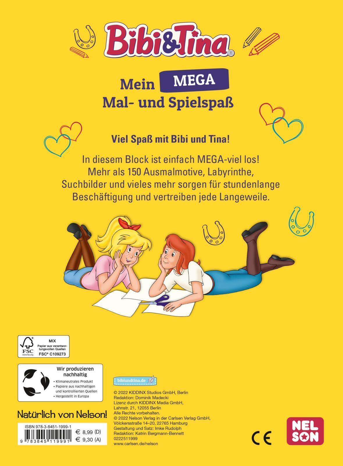 Thumbnail - Bibi Und Tina: Mein Mega Mal- Und Spielspaß | Taschenbuch | Bibi &