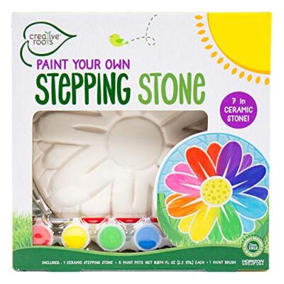 Creative Roots Paint Your Own Flower Stepping Stone by Horizon Group USA Toy, As