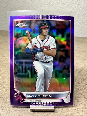 2022 TOPPS CHROME UPDATE PURPLE REFRACTOR MATT OLSON #USC72 FREE SHIPPING