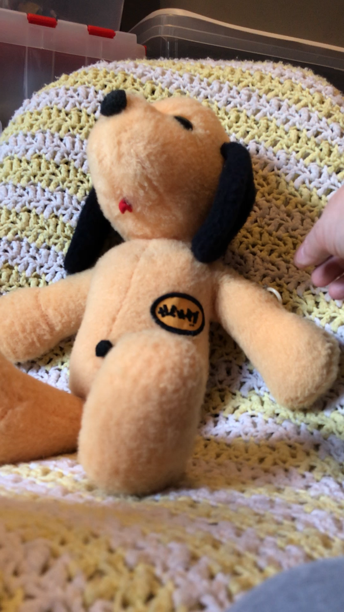 Vintage Animal Fair TALKING Henry the Dog Stuffed Animal