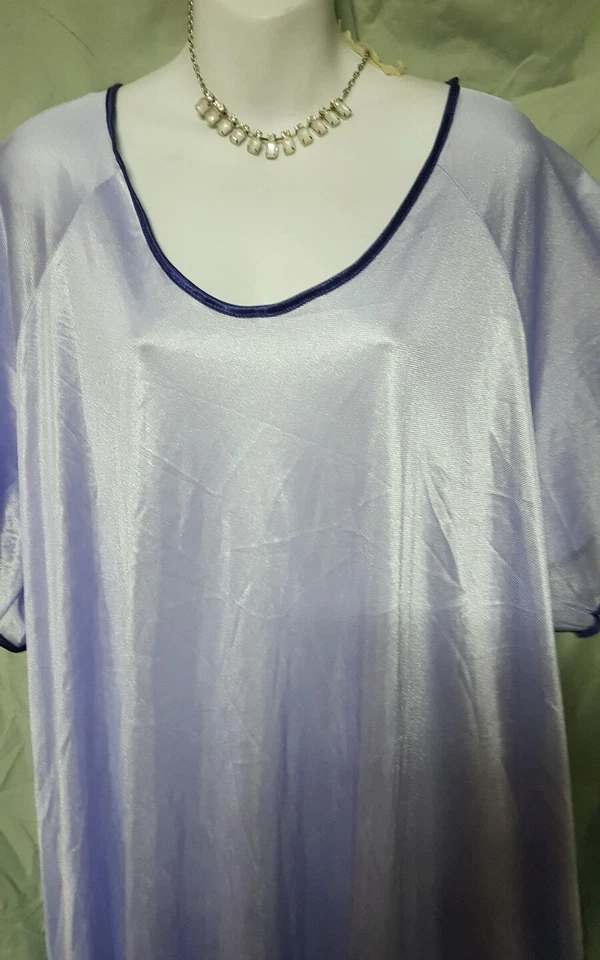 Только необходимости фиолетовый коричневый ночная рубашка с длинным коротким рукавом нейлона 4 X 72» бюст - Изображение 3 из 4