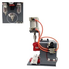 110V Pneumatic Badge Machine Round Rectangular Heart-shaped Badge Maker No Mold