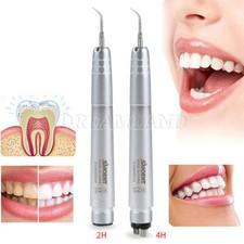 Dental Ultrasonic Air Perio Scaler Handpiece Hygienist 2/4-Holes With 3 Tips