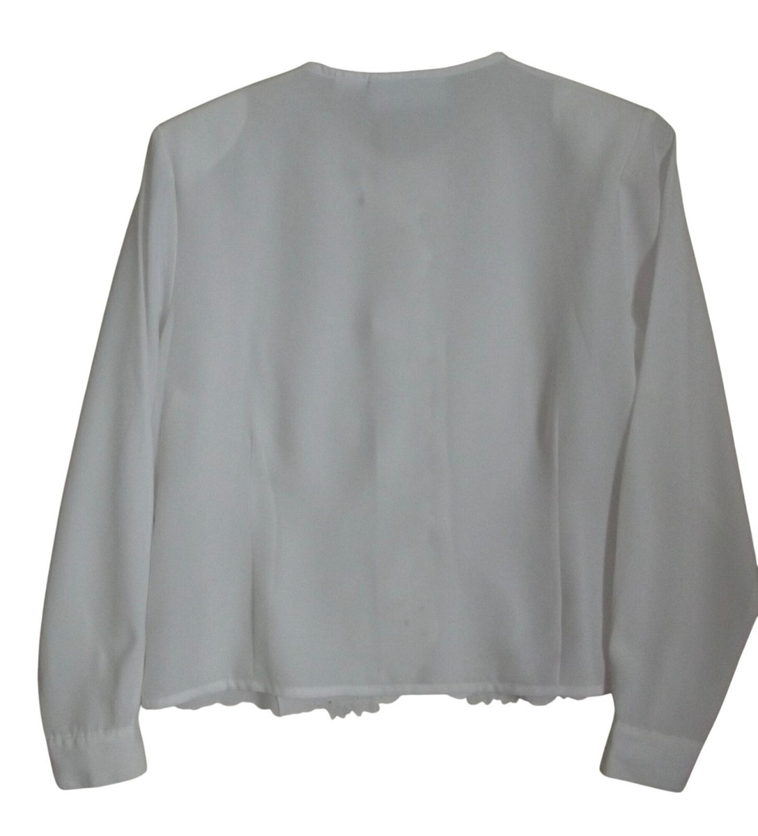 Claudia Richard Blouse Womens Size 16 White button down