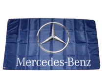 MERCEDES BENZ 3'X5' FLAG BANNER MAN CAVE RACING GARAGE SHOP WALL FAST SHIPPING
