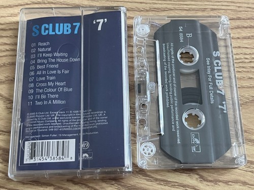 S Club 7 Album Cassette Tape (Polydor 2000) Dance Teen Euro Pop 2000s - Picture 2 of 3