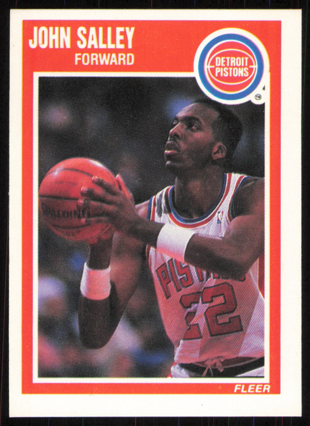 1989-90 Fleer #51 John Salley Detroit Pistons Card