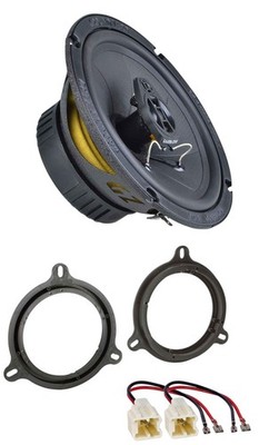 Ground Zero 2-Way 120Watt 16.5cm Speakers for Nissan Note Qashqai Front Door