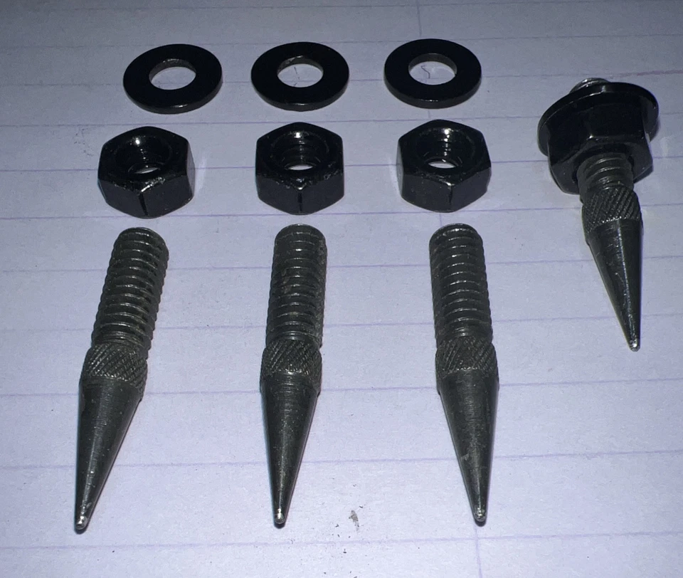Audio HIFI Isolation Spike Feet - Carpet Spike Feet  1/4-20 Thread (4 to a set) - Image 3 of 4