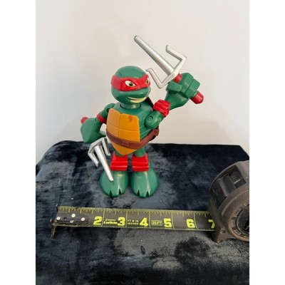 TMNT Half-Shell Heroes Raphael Action Figure 6 Inch Red Mask Sai Weapons Toy