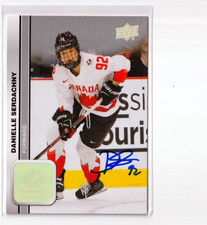 DANIELLE SERDACHNY autographed '23 Upper Deck TEAM CANADA women card