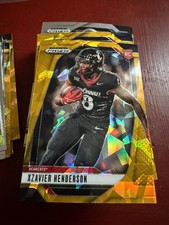 2025 Panini Prizm Draft Picks - Xzavier Henderson #15 Gold Ice Prizm (RC)