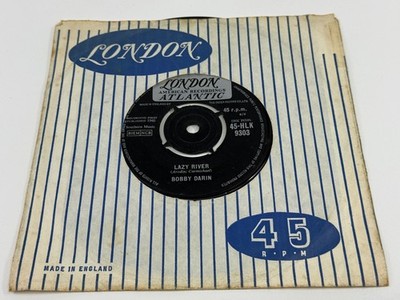 Bobby Darin Lazy River c1960 7'' Vinyl London Record 45rpm (2)