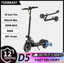 TODIMART D5 E-Scooter 500W 48V 18,2Ah 10 Zoll bis 45 km/h bis 65 km