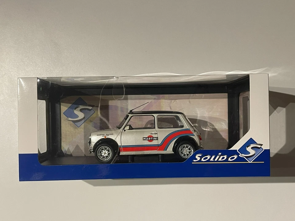 Coche modelo diecast Solido 1:18 Mini Cooper Sport Martini Evocation 1998 S1800610 Foto 3 de 4