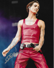 * DAMIANO DAVID * signed 8x10 photo * MANESKIN * FUNNY LITTLE FEARS * COA *