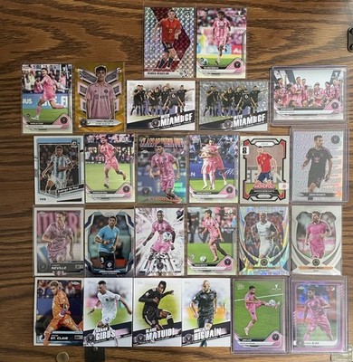 Inter Miami Soccer Card Lot. 25 Cards  MLS  Topps Now Topps Chrome MLS ETC