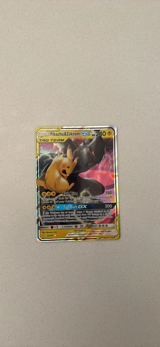 Pikachu & Zekrom GX 33/181 Sm-Team Up for sale | eBay
