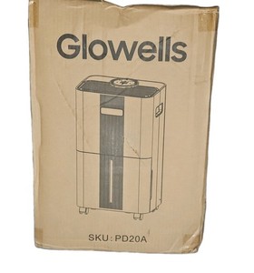 Glowells PD20A Tower Dehumidifier 20 Pint 10L Tank Digital Timer Wheels New