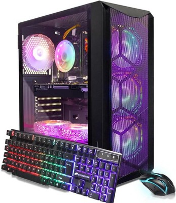 STGAubron Gaming PC Computer, Intel i7 8th,RTX 3050 6G, 16G D4, 512G SSD, Win11