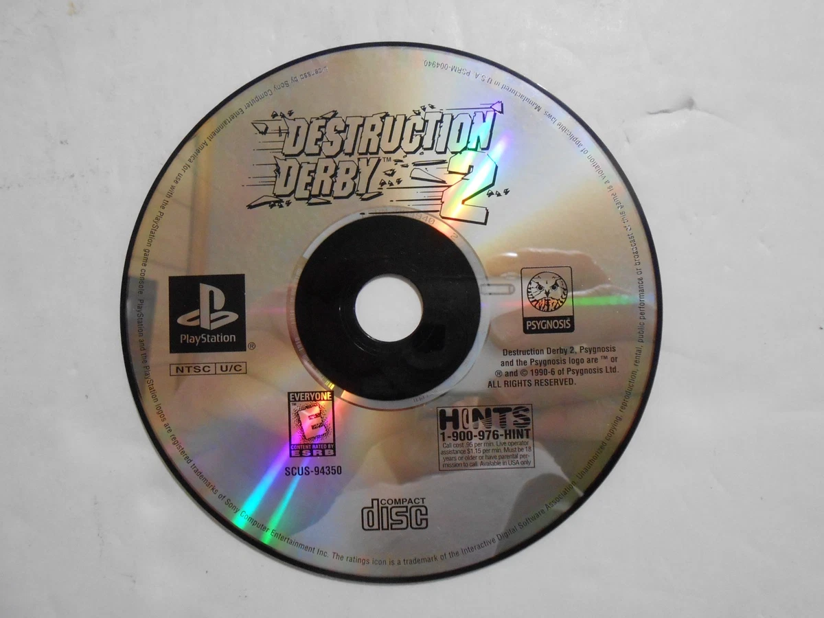 PS1 Destruction Derby 2 – Double Boîte – Version PAL – Complet Avec Manuel
