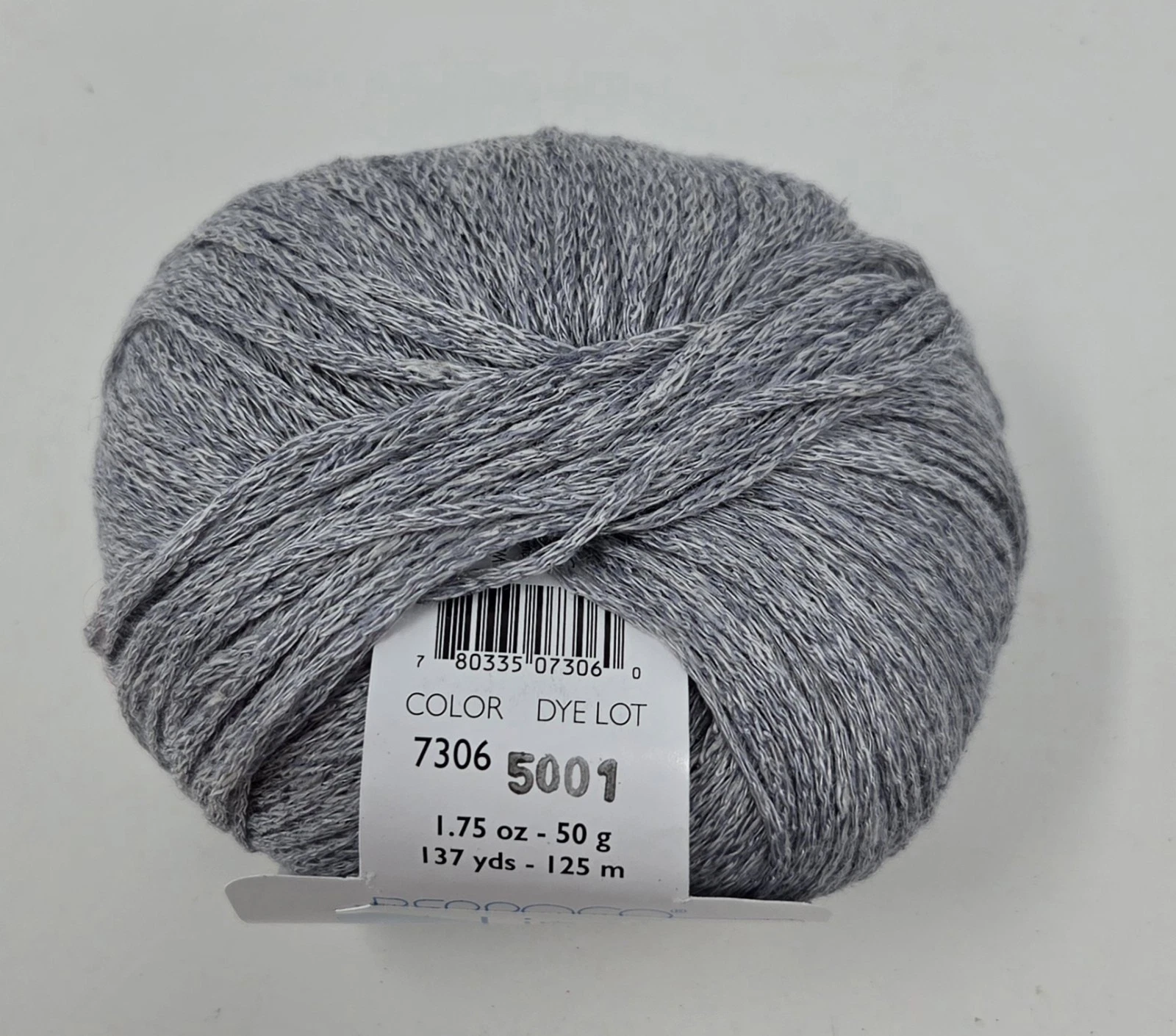 Berroco Yarn LINEN STONEWASH (Lot of 4) Color GLACIER - 100% Linen - NEW DISC image 2