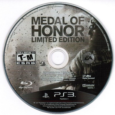 Medal of Honor Limited Edition PS3 Sony PlayStation 3, 2010