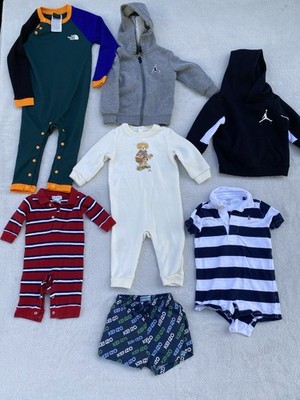 Boys Clothing Lot North Face Polo Jordan Kenzo Multicolor Sz 3M 2T