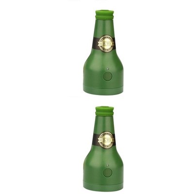  2 stücke Ultraschall Bier Schaumstoff Kreative Flasche Form Maker Tragbare