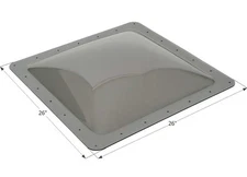 Icon 12121 SL2222S RV Skylight 22" x 22" - Smoke