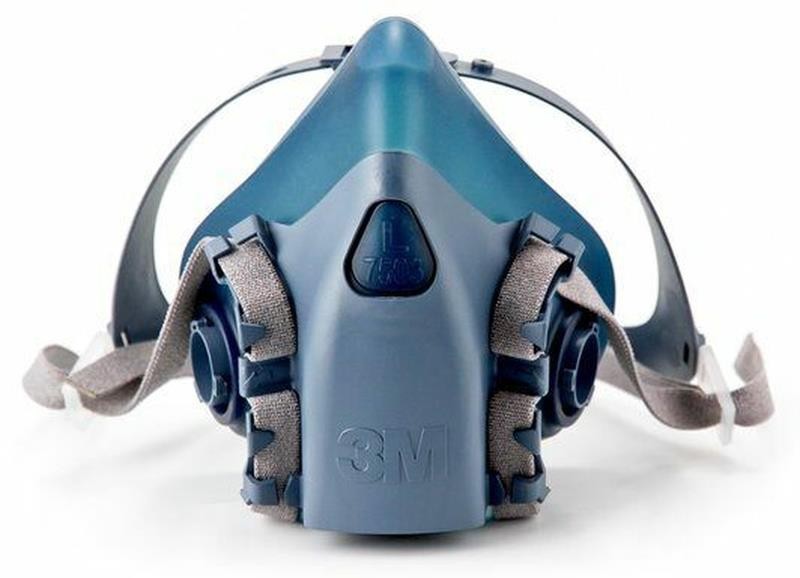 3M 7503 Half Face Respirator Facepiece Mask Cool Flow Exhalation Valve LRG USA