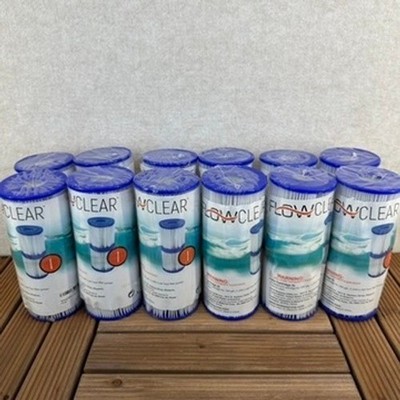New Pool Filter Cartridge Type I Flowclear 330 Gallon Pump Bestway 24 Pack