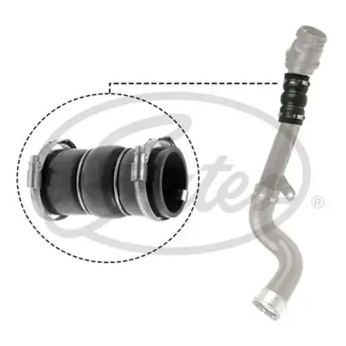 Turbo Hose fits RENAULT EXPRESS F6AB 1.5D 2021 on Charger Gates 144600835R New - Image 3
