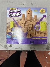 Kinetic Sand Beach Sand Kingdom Playset with 3lbs of Natural Sand Toy New