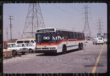 RTD-SCRTD. NEOPLAN BUS #1110. Downey (CA). Original Slide 1987. NEW!  D4.