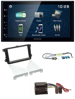 Kenwood 2DIN Bluetooth MP3 USB DAB Autoradio für VW Seat Skoda Diversity - Bild 1 von 4