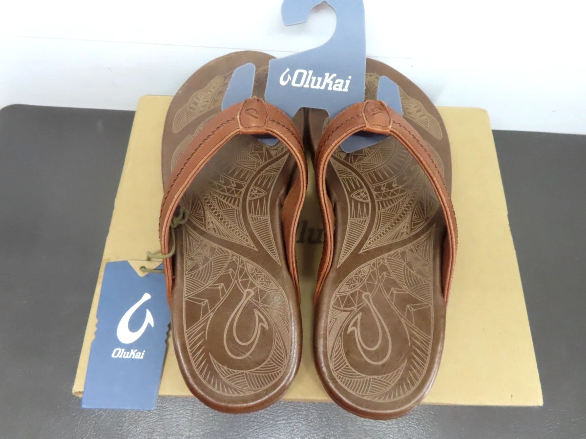 Brown OluKai Flip Flops for Men for sale | eBay