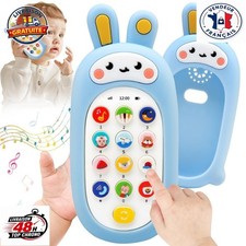 Téléphone Bébé Jouet Musical 1 An Smartphone Lapin Sons Dentition