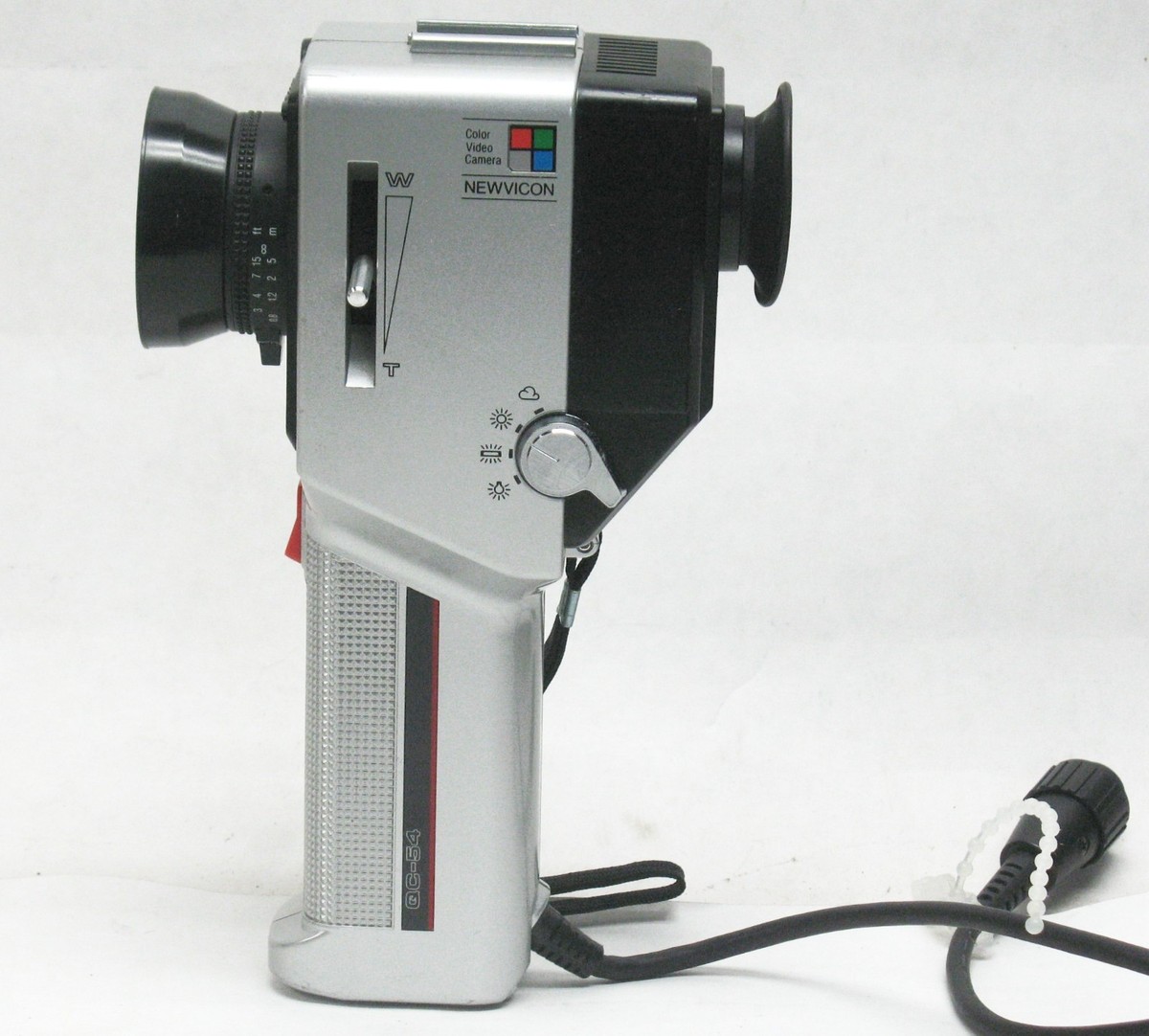 Vntg Sharp QC-54 Color Video Camera Newvicon Camcorder Retro 80s