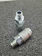Quick Coupler 1/4 x 1/4 MNPT Automotive Tru-Flate Heavy Duty Quick Disconnect QD