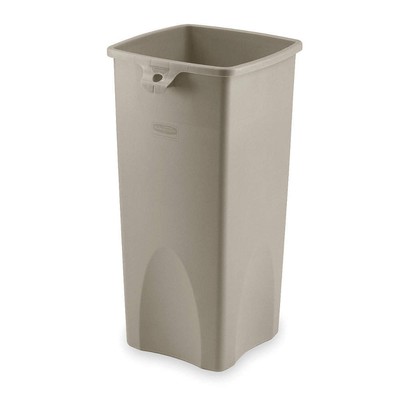 Rubbermaid FG306700BLA Black Dome Lid For Rectangular "Untouchable