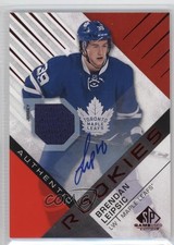2016 SP Game Used Authentic Rookies Red Material Brendan Leipsic #160 Auto 1ci